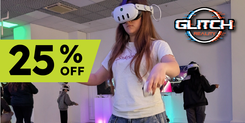 girl wearing virtual reality headset