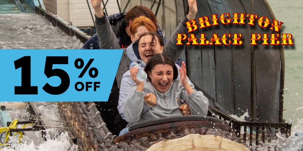 group of young people on a log flume