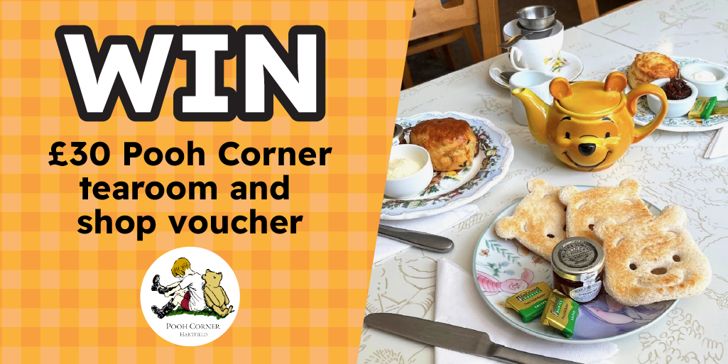 win £30 pooh corner tearoom shop and voucher